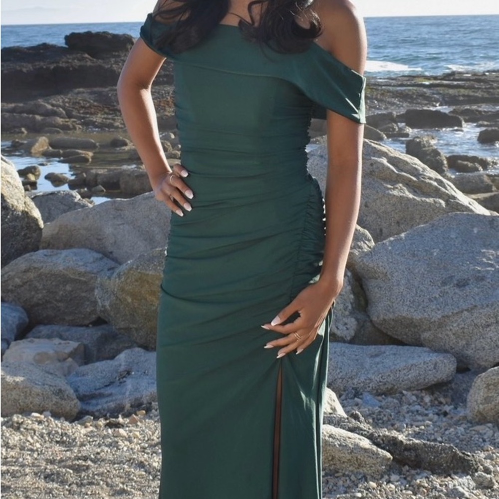 Off the shoulder formal dress